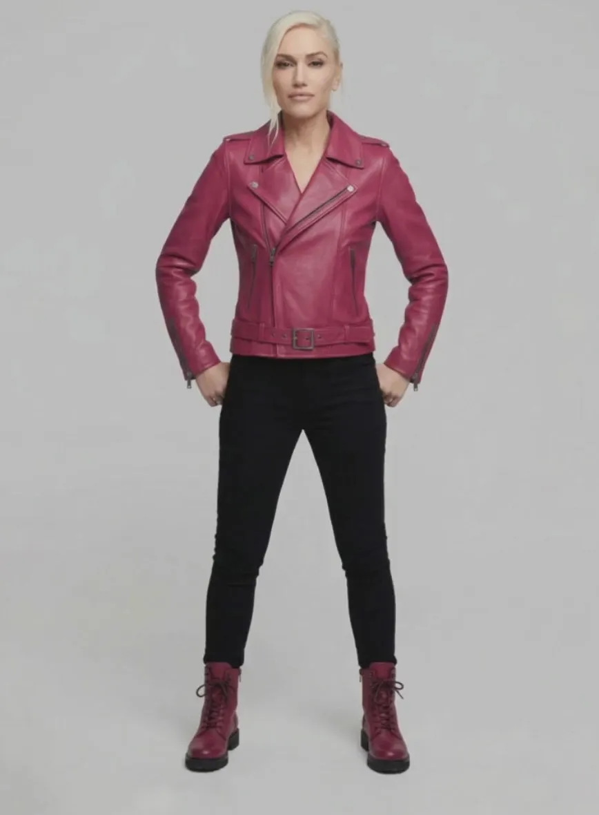 Gwen Stefani Leather Jacket in Pink (collection sample)