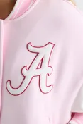 Fanatics x LoveShackFancy Collegiate Varsity Jacket in BAMA PINK