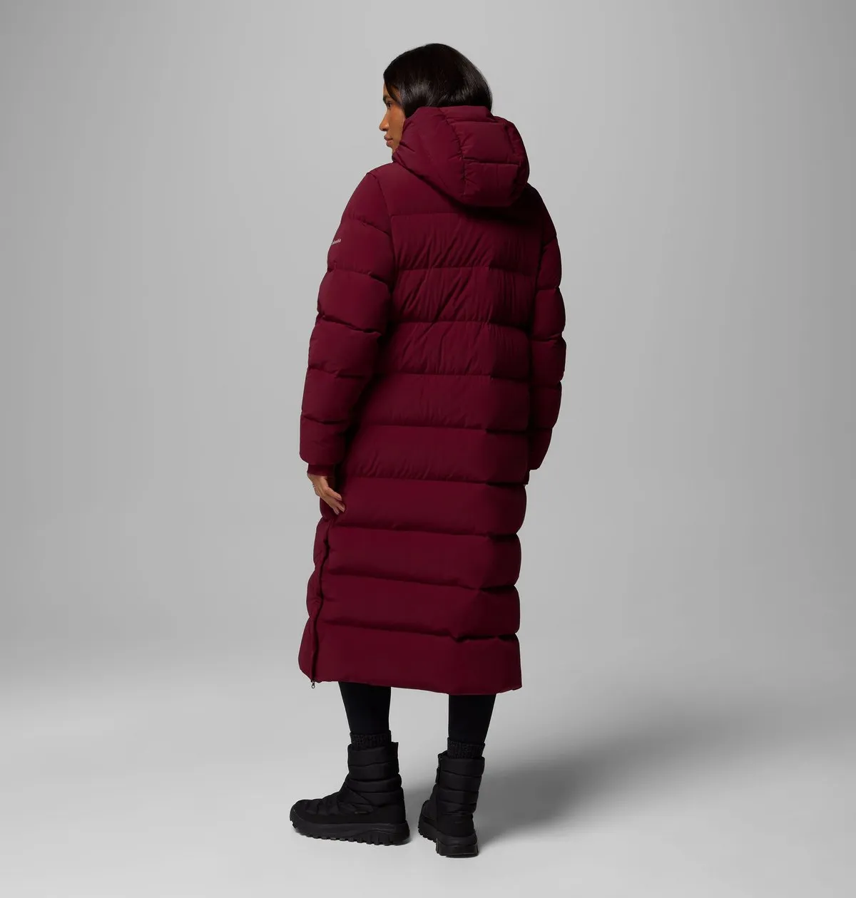 Women’s Amaze Puff Long Hooded Jacket in Mineral Pink