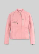 LeatherCult Light Pink Leather Jacket number 520